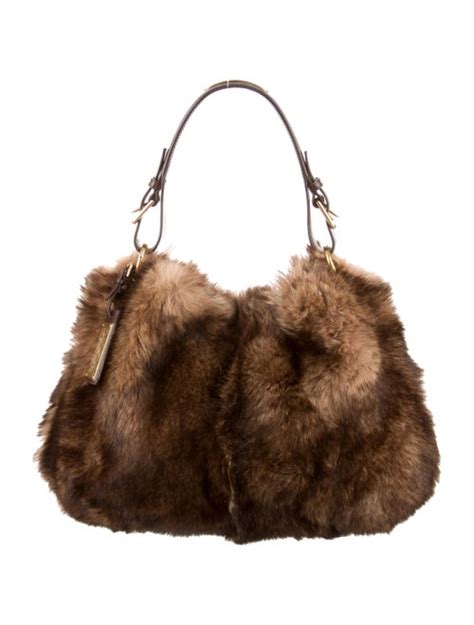 womens fake fur bags